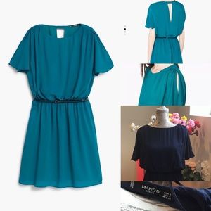 Mango blue dress